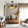 42 Inch Tri Colour Dimming Strip With Remote Control Adjustable Fan Pendant Light