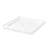 OVE Decors 32" x 32" Square Shower Base Pan, White Acrylic, Center Drain, Reversible Design