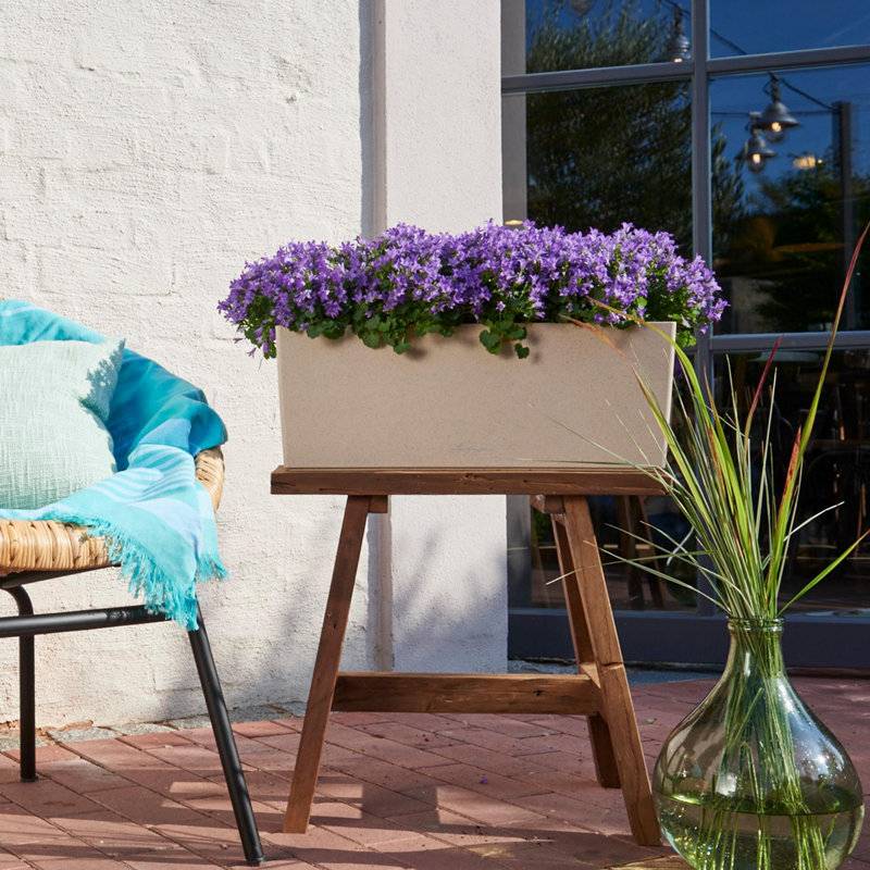 Balconera Window Box Planter, 19 cm H x 50 cm W x 19 cm D, Sand Beige