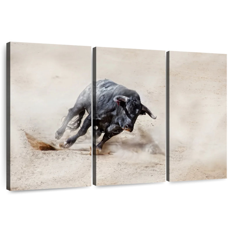 Charging Bull, 24" H x 38" W