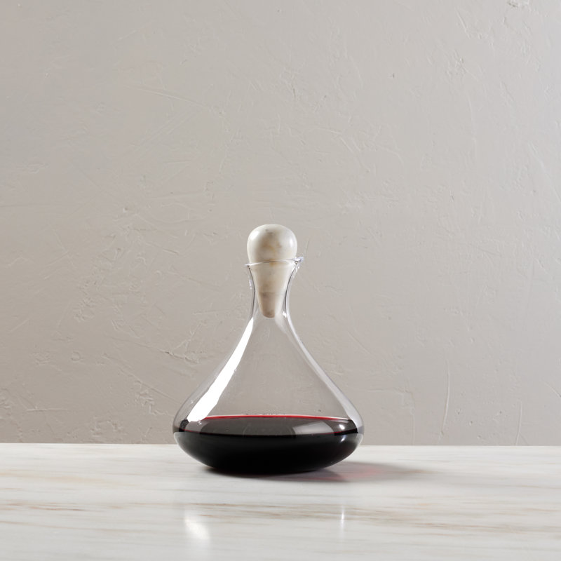 Vintner Wine Decanter with Marble Stopper
