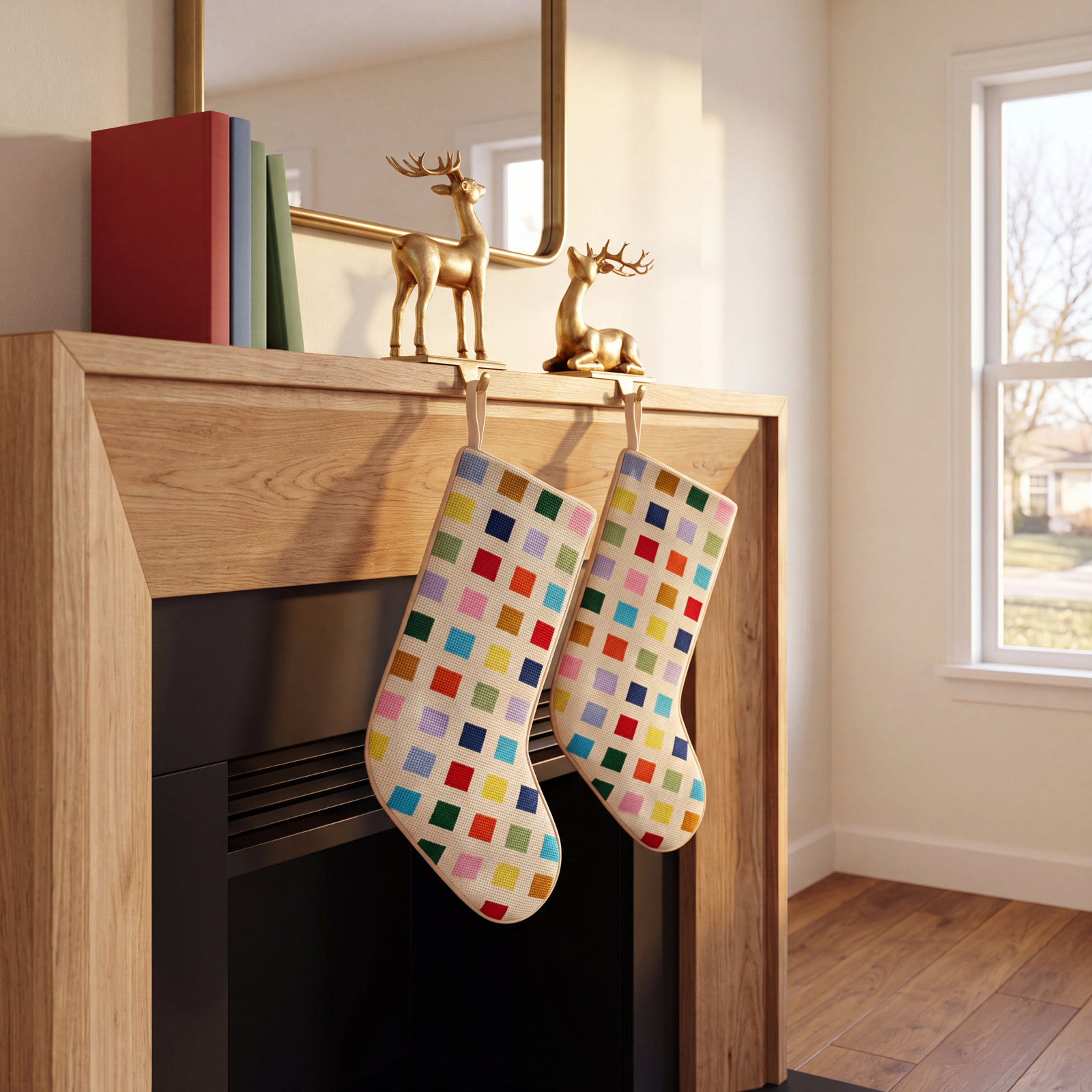 Abstract Needlepoint Stockings Needlepoint Stocking