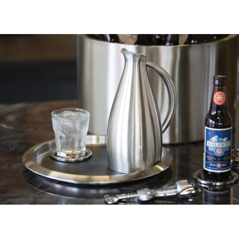Stainless Steel Removable Insert Serving Tray, 1" H x 14" W x 14" L