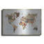'Pattern World Map' by Laura Marshall Metal Wall Art-102873326