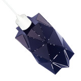 24cm H x 14cm W Metal Rectangle Pendant Shade ( No Direct Attachment Method ) Navy