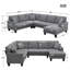 Canapé modulaire en U de 108 po et 85,5 po Hodalis, ensemble de canapés modulaires en tissu à 7 places avec 3 coussins inclus-1675451986