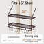 Metal Rectangle Wall Mounted Pot Rack-1102588832