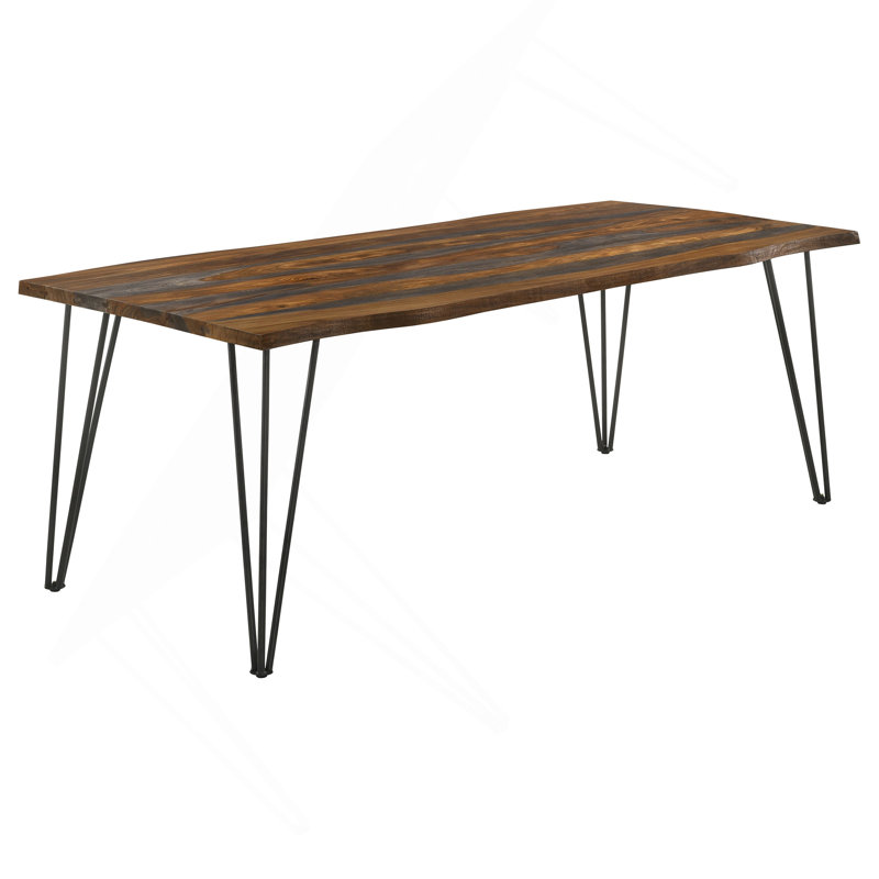 Neve Grey Sheesham Live Edge Dining Table