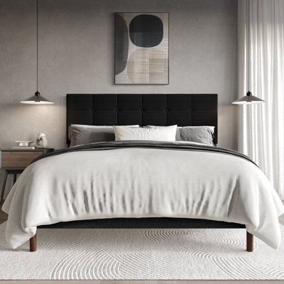 Linen Platform Bed 