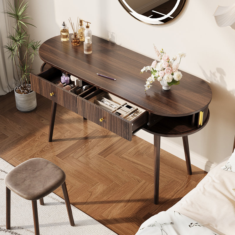 Bureau d'écriture Mid-Century, Brun