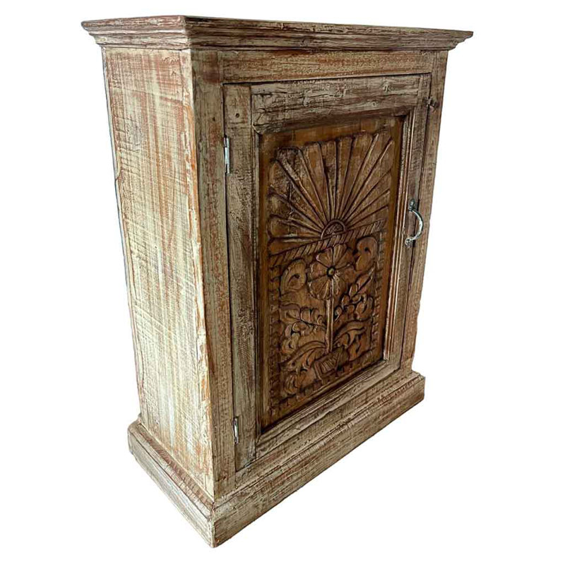 Adika 69cm W Solid Wood Bedside Table