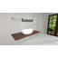 Lavabo de salle de bain vasque rectangulaire en résine 47,2 po x 18,9 po Badeloft WB-05-XXL-G blanc brillant-35943887