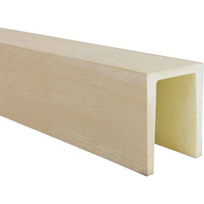 Heritage Timber Rustic Sawn Faux Wood 3-Sided Beam (U-Beam)