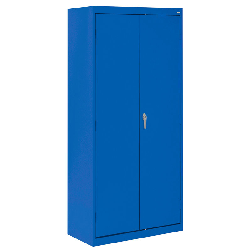 Value Line 30'' Wide 3 - Shelf Storage Cabinet, Blue