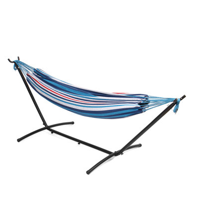 Mayflower 2 Person Canvas Classic Hammock with Stand