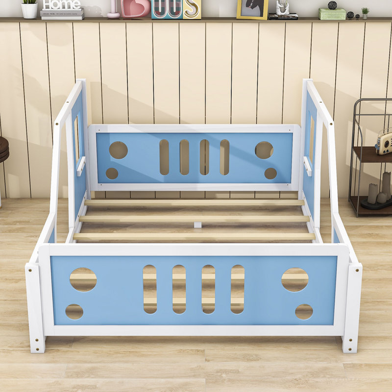 Abdulnasir Full Cars Bed by Zoomie Kids, Blue