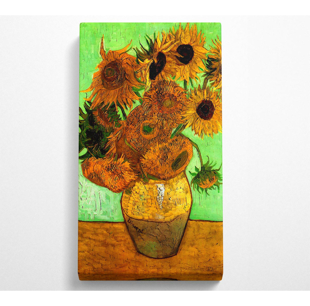 Arviso Van Gogh Stilleben Vase Mit Zwölf Sonnenblumen 2 - Leinwanddrucke