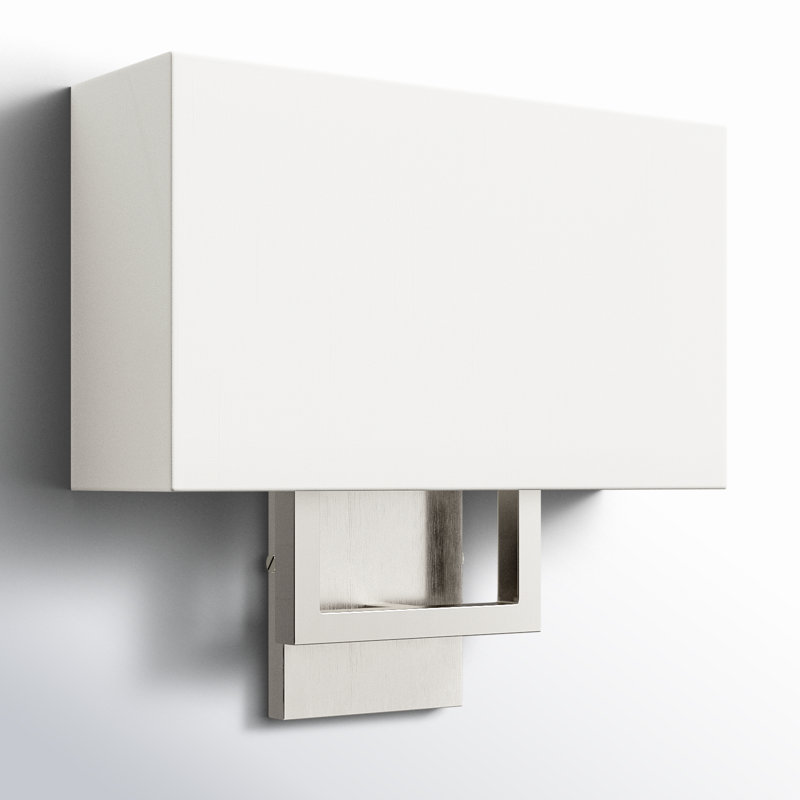 Willow Corner Wall Light, 11.75" H x 13" W x 3.88" D, Brushed Nickel