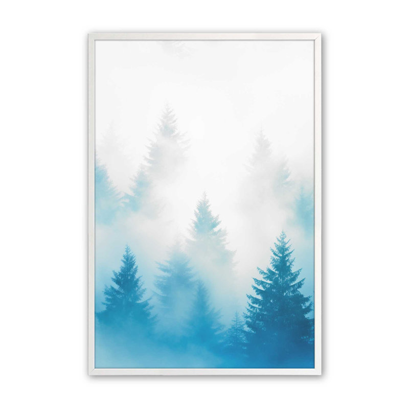 Frozen Echoes II, Cadre photo simple blanc opaque, H 15 po x l 12 po