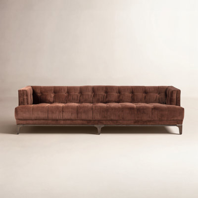 Bari 91'' Tufted Tuxedo Sofa