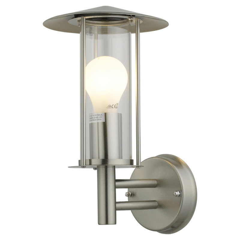 Needham Stainless Steel Outdoor Wall Lantern