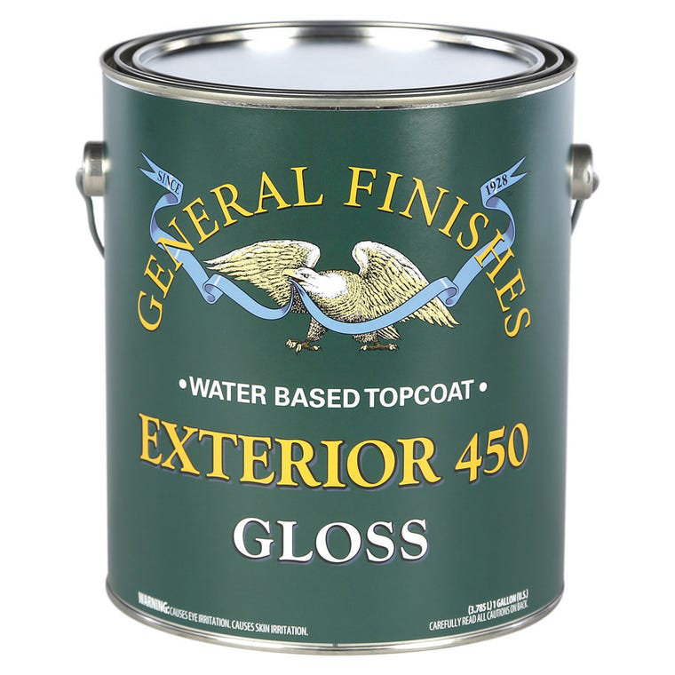 General Finishes Exterior 450 Water Based Gloss Topcoat (1 Gallon)