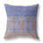 Bleu / mauve damassé
