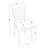 5 Piece Dining Table Set for 4 Includes a Square Kitchen Table and 4 Linen Fabric Dining Room Chairs, 36x36 Inch, Mahogany-1554522942-1505250888