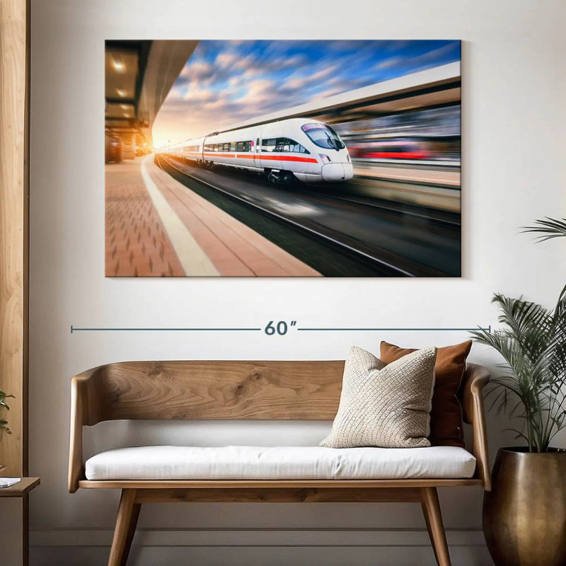 Mehar High Speed Train, 34" H x 51" W