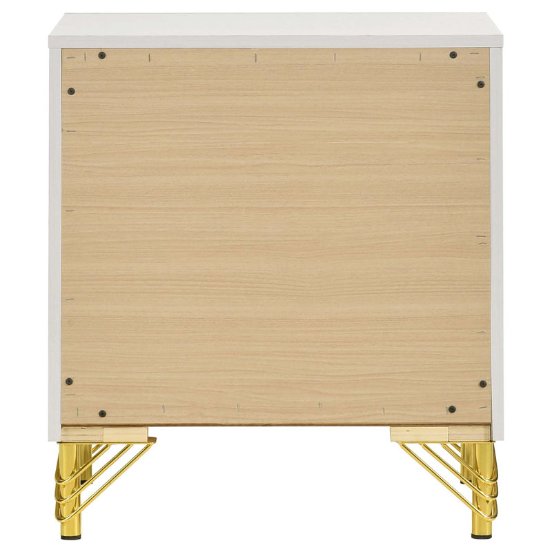 Chesney 2-drawer Nightstand Bedside Table, White