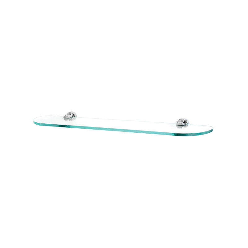 Infinity Bracket Shelf, Polished Nickel, 24" W x 4.75" D