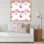 Flamants roses sur fond blanc I - reproduction d'art sur toile à motifs-66804245-66804246