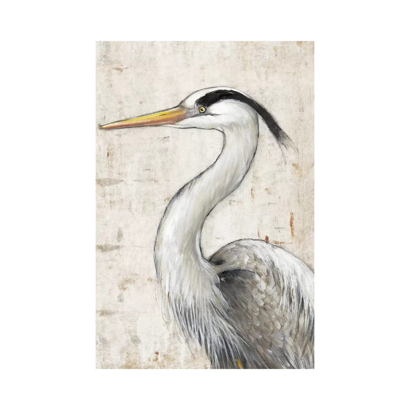 Grey Heron II by Tim OToole - Wrapped Canvas Print, 152.5 cm H x 101.5 cm W