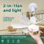 30W Socket Fan Light E26/27 Screw in Ceiling Fan with Light for Garage Bathroom