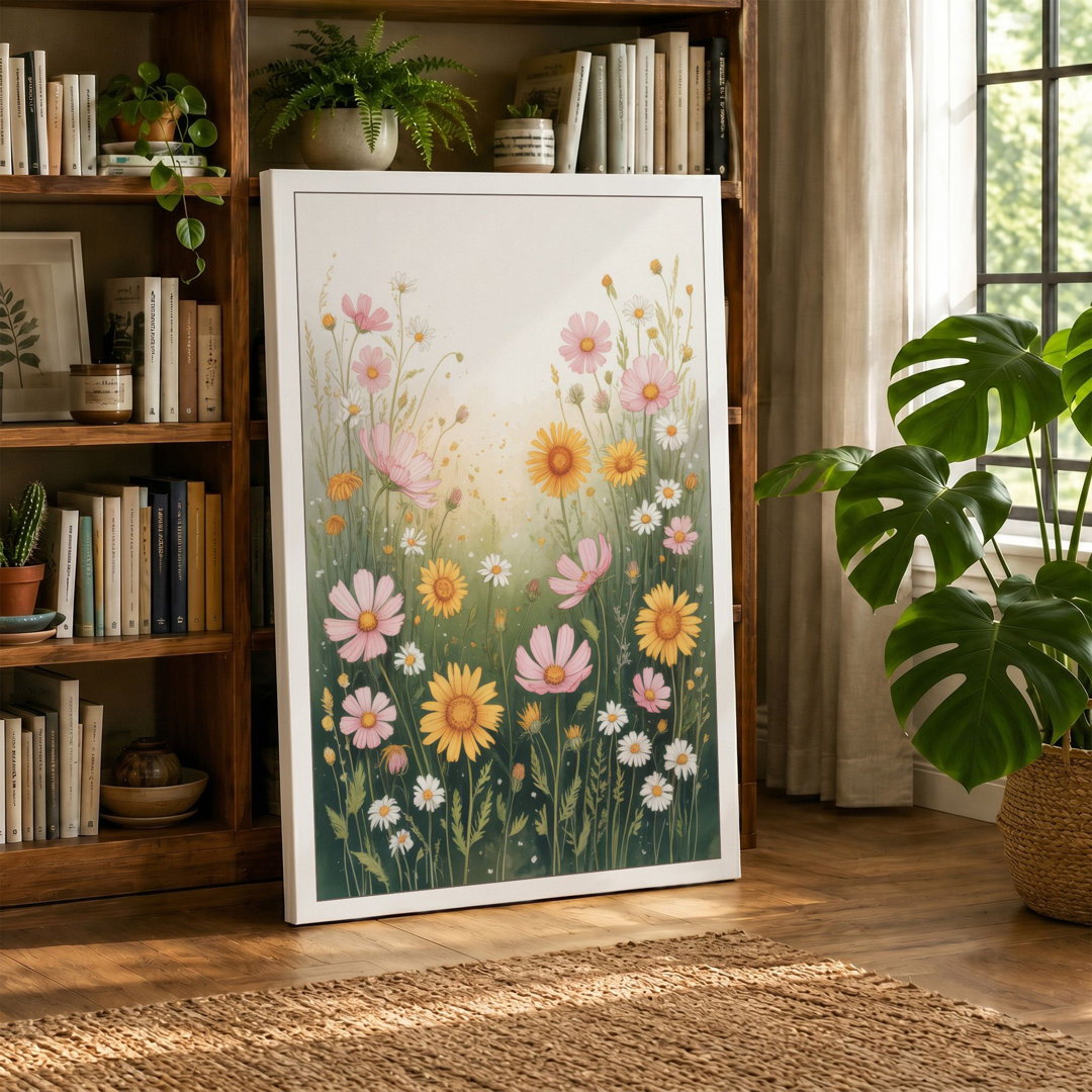 Wildflower Meadow Botanical - Wrapped Canvas