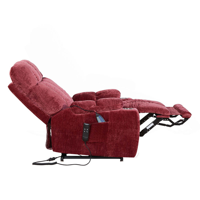 Fauteuil inclinable à deux moteurs Okin, Rouge