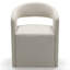 Chaise rembourrée avec roulettes cachées-1252908514