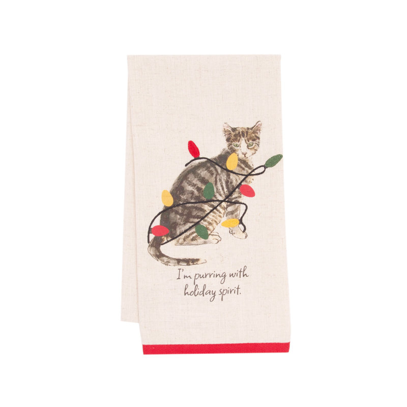 Figurine de Noël pour chat Holiday Tabby