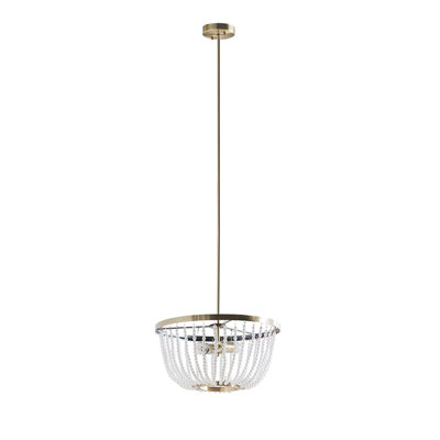 Lustre perlé 2 lumières