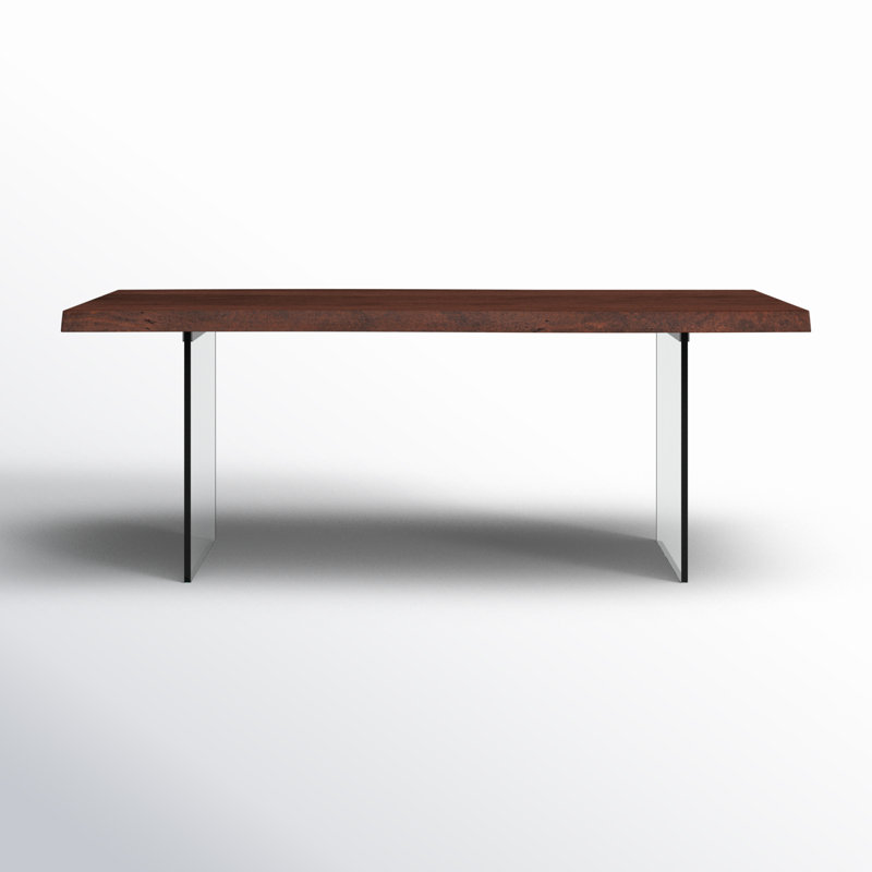 Colin Acacia Solid Wood Top Dining Table, Americano, 29.75"H x 79"L x 40"W