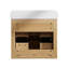 Meuble-lavabo flottant 24 po avec évier intégré en acrylique et tiroirs à fermeture en douceur 24 po Modern-412740980-412740978