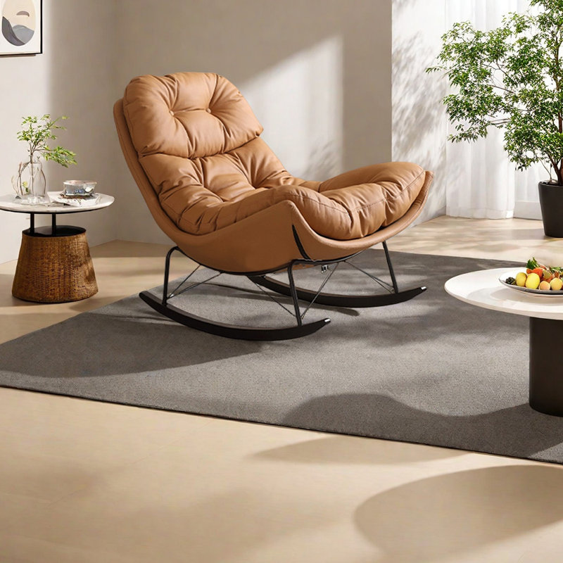 Chaise berçante ergonomique en acier au carbone