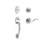 Columbus Handleset with Deadbolt and Door Lever and Rosette