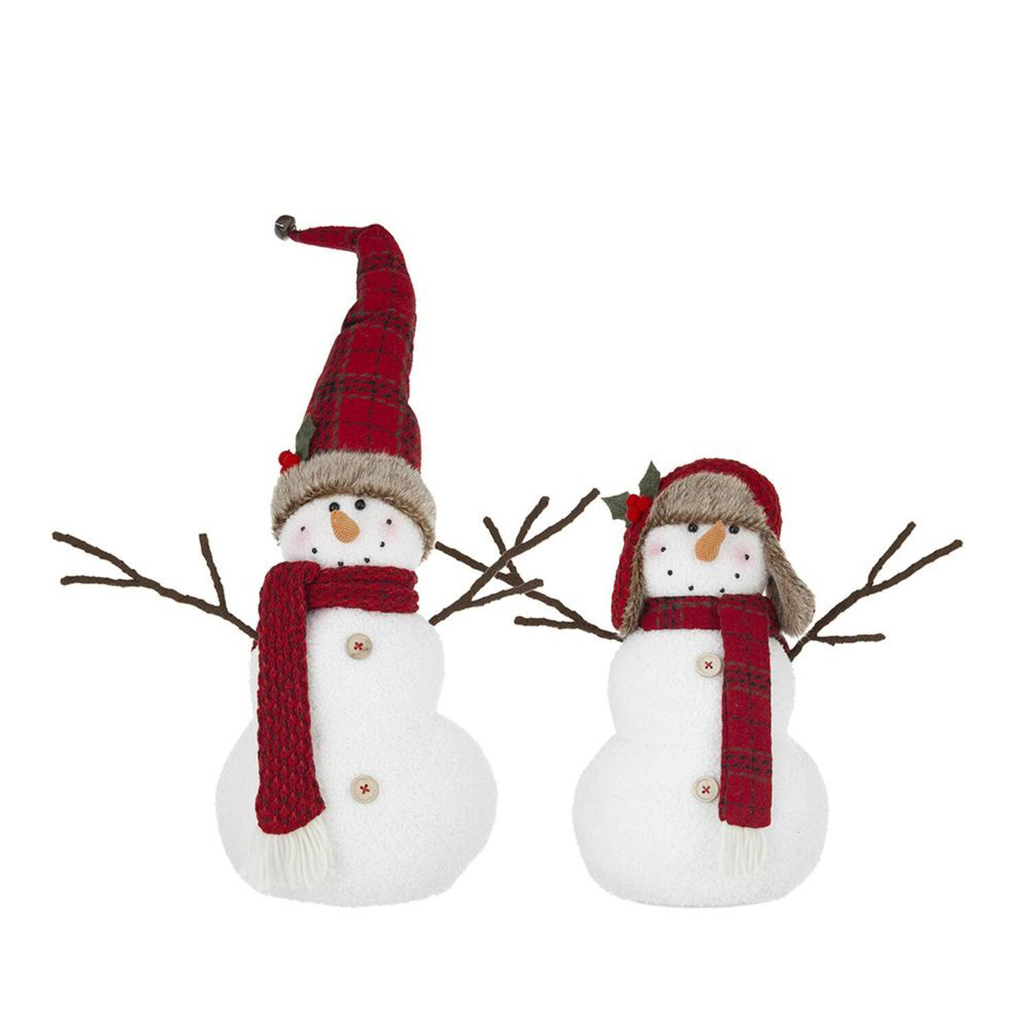 The Holiday Aisle® 2 Piece Snowman Figurines Set | Wayfair