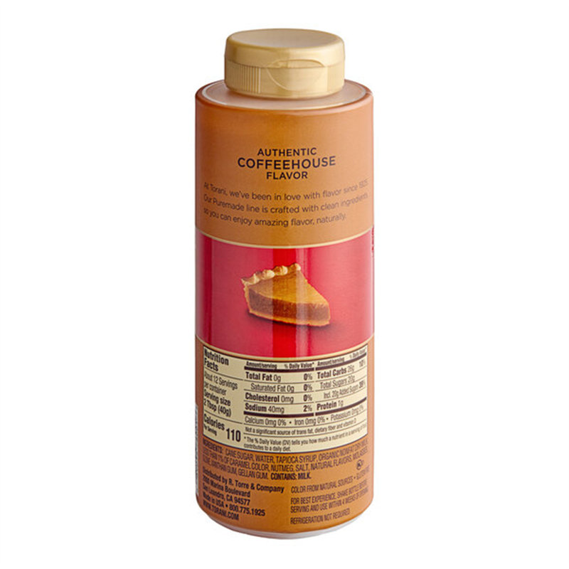 Torani 12 Fl. Oz. (16,5 oz.) Sauce pour tarte à la citrouille faite maison WS-999791274