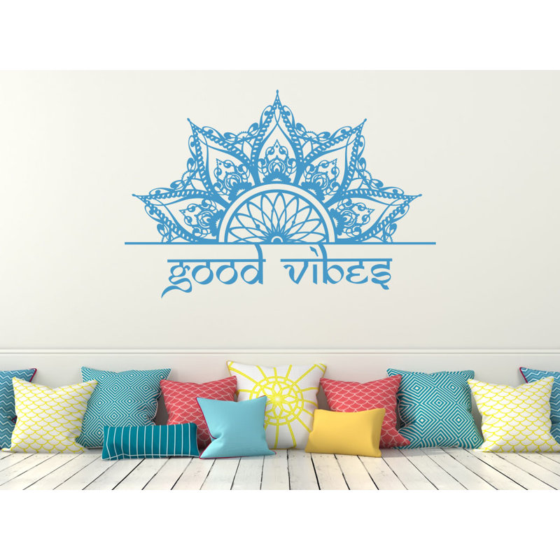 Décalcomanie murale Natazhat, Bleu givré