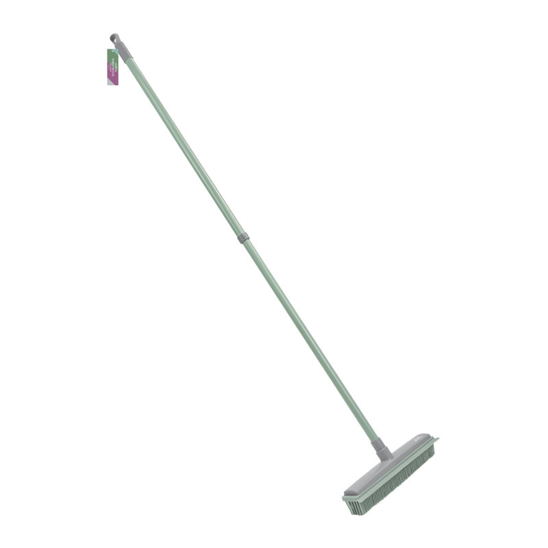 JVL Rubber Broom, Green