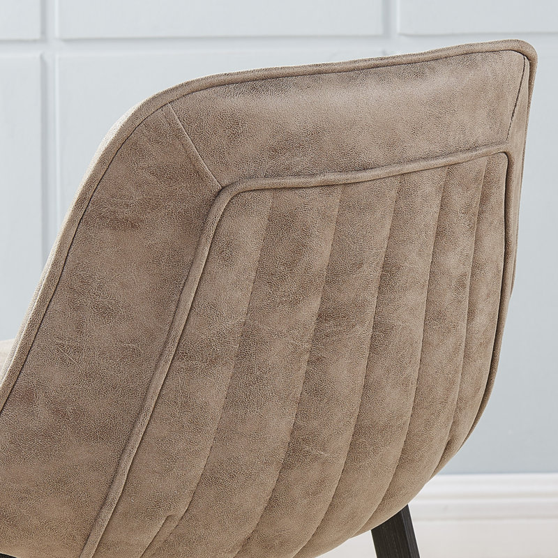 Madrox Upholstered Counter Stool, Vintage Brown