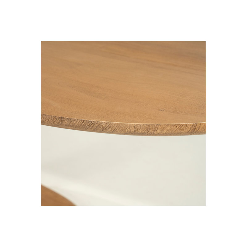 Coco Oval Solid Wood Dining Table, Natural, 30"H x 71"L x 43"W