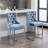26" Counter Height Bar Stools Set Of 2, Modern Velvet Barstools With Button Back&Rivet Trim Upholstered Kitchen Island Chairs With Sturdy Chromed Metal Base Legs Farmhouse Bar Stools-880698402